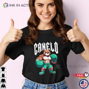 Champions Teddy Bear Canelo Mexico Boxer T shirt 2