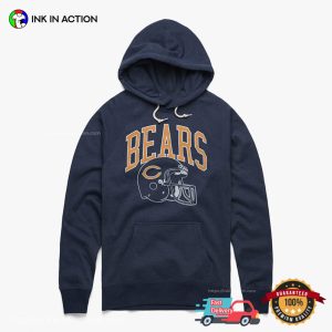 Chicago Bears Football Helmet Vintage Shirt 2