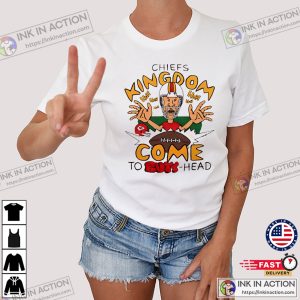 Chiefs Kingdom Come To Butt-head Cartoon Football T-shirt