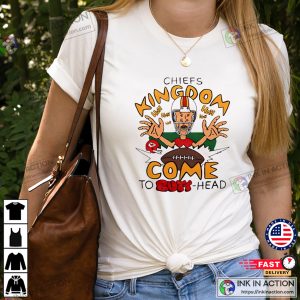 Chiefs Kingdom Come To Butt head Cartoon Football T shirt 2