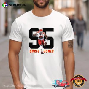 Chris Jones 95 Defensive Tackle KC Chiefs T shirt 3