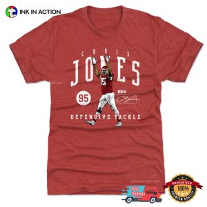 Chris Jones Defensive Tackle Signature Comfort Colors Tee 1