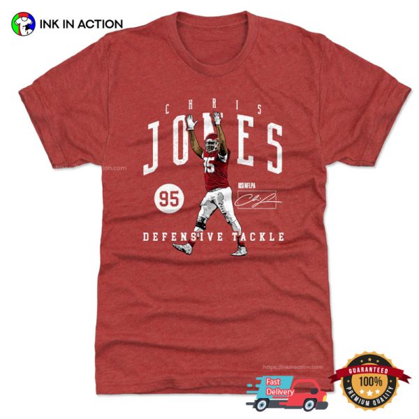 Chris Jones Defensive Tackle Signature Comfort Colors Tee