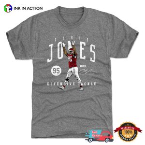 Chris Jones Defensive Tackle Signature Comfort Colors Tee 2