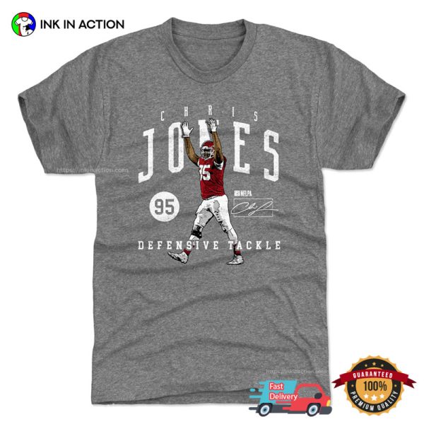 Chris Jones Defensive Tackle Signature Comfort Colors Tee