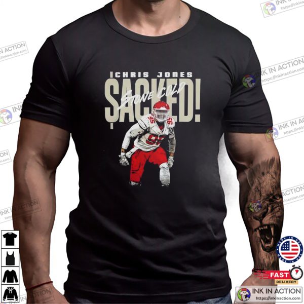 Chris Jones Sacked Stone Cold KC Football T-shirt