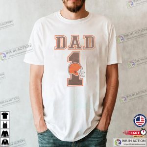 Cleveland Browns Football Dad Retro NFL T shirt 1