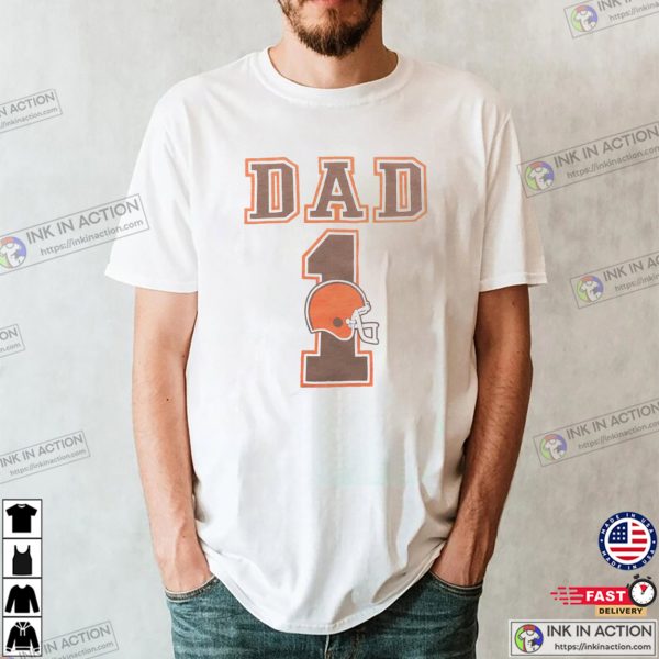 Cleveland Browns Football Dad Retro NFL T-shirt