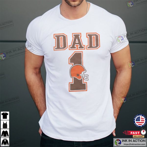 Cleveland Browns Football Dad Retro NFL T-shirt