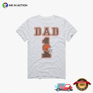 Cleveland Browns Football Dad Retro NFL T shirt 3