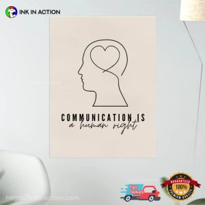 Communication Is A Human Right Speech Therapy Poster