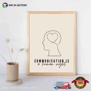 Communication Is A Human Right Speech Therapy Poster 2