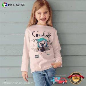 Coraline And Black Cat The Coraline Movie T shirt 2