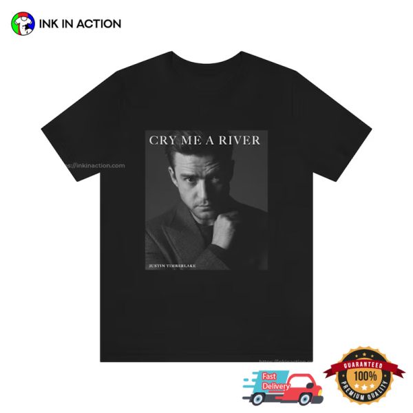 Cry Me A River Justin Timberlake Retro Graphic Photo T-shirt