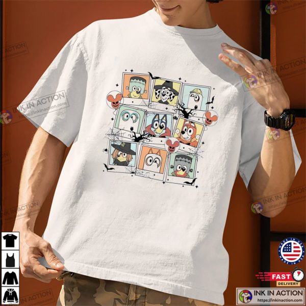 Cute Bluey Trick Or Treat Pictures T-shirt