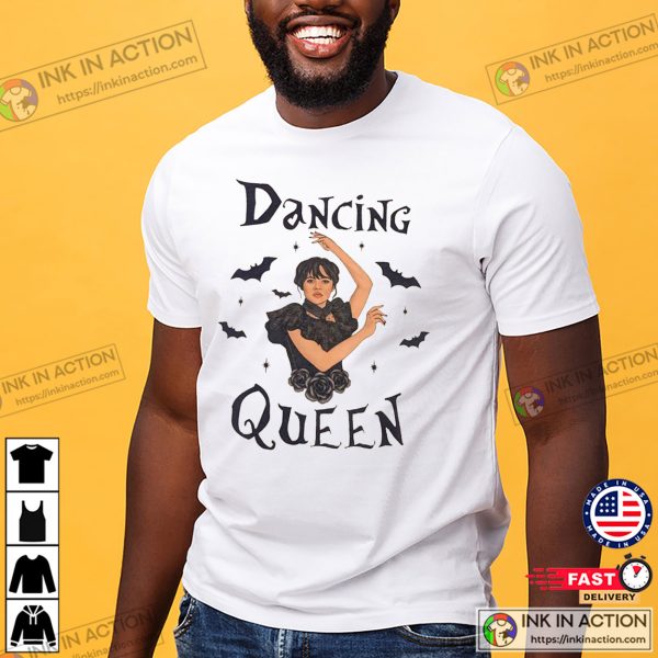 Dancing Queen Wednesday Vintage Jenna Ortega Art T-shirt