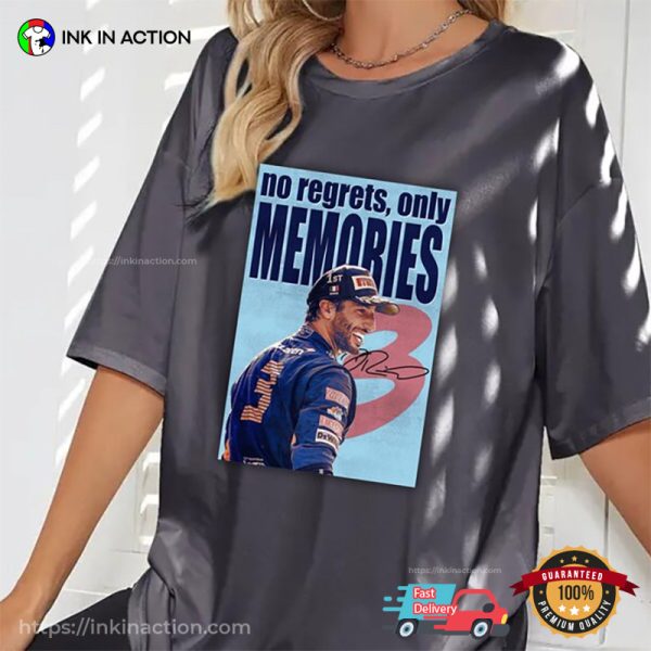 Daniel Ricciardo No Regrets Only Memories T-shirt