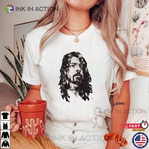 Dave Grohl Abstract Art Portrait T-shirt 1