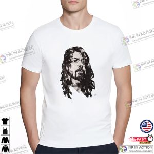 Dave Grohl Abstract Art Portrait T shirt 2