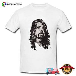 Dave Grohl Abstract Art Portrait T shirt 3