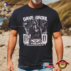 Dave Grohl For President Rock Party Vintage 90s Tee 2