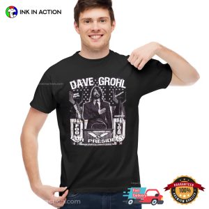 Dave Grohl For President Rock Party Vintage 90s Tee 3