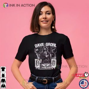 Dave Grohl For President Rock Party Vintage 90s Tee