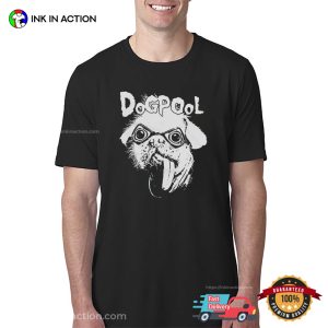 Deadpool Dogpool Funny Portrait Tee