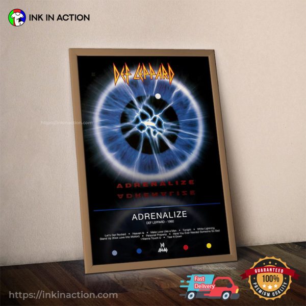 Def Leppard Adrenalize Album Cover Poster