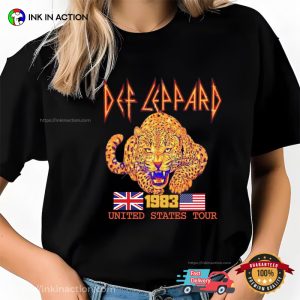 Def Leppard United States Tour 1983 Comfort Colors T-shirt