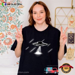 Down Bad Alien UFO Abduction TTPD Comfort Colors Tee 1