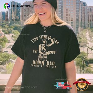 Down Bad Crying At The Gym Taylor TTPD Retro T-shirt