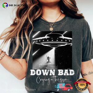 Down Bad Funny Taylor Swift UFO performance Comfort Colors T shirt 1