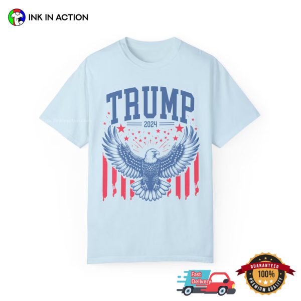 Eagle American Flag Trump 2024 Republican Comfort Colors T-shirt