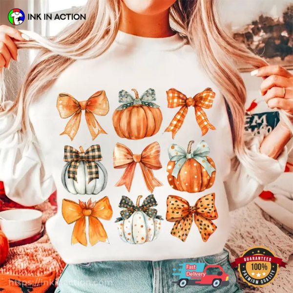 Fall Pumpkins And Coquettes T-shirt