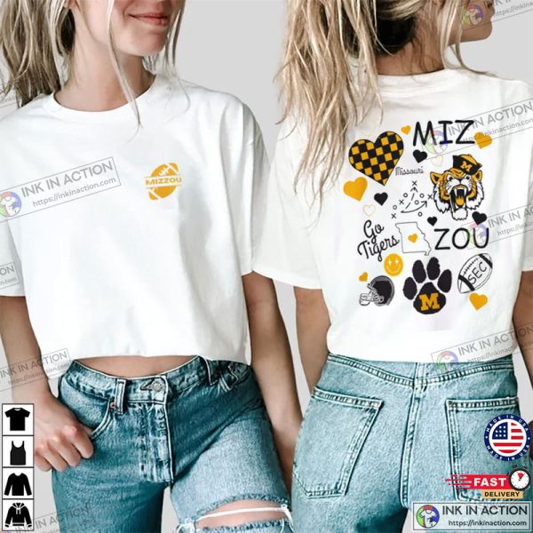 Football Missouri Tigers NCAA 2 SIde T-shirt