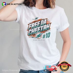 Freeda Cheetah Miami Dolphins Tyreek Hill Trending T shirt 1