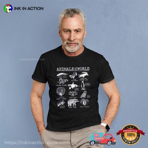 Funny Animals Of The World T-shirt