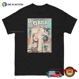 Gaga Just Dance Retro Comic Style T-shirt