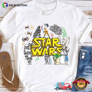 Galaxy's Edge Star Wars Characters Art T shirt 1