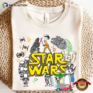 Galaxy's Edge Star Wars Characters Art T shirt 3