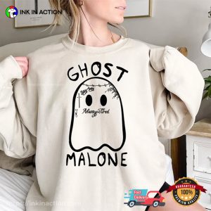 Ghost Malone Funny Halloween Post Malone T-shirt