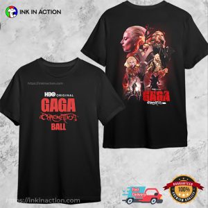 HBO Original Lady Gaga The Chromatica Ball 2 Sided T shirt 1