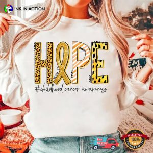 HOPE Childhood Cancer Awareness T shirt 3