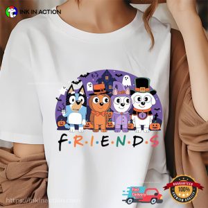 Halloween Bluey FRIENDS Cartoon T-shirt