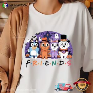 Halloween Bluey FRIENDS Cartoon T shirt 3