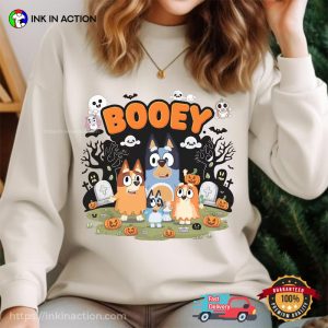 Halloween Booey Dog Family Unisex T shirt 4