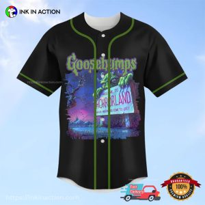 Halloween Goosebumps Horrorland Baseball Jersey 2