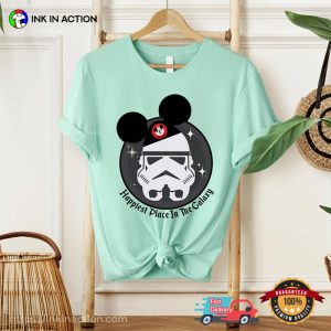 Happy Place In The Galaxy StormTrooper Disneyland Vacation T-shirt