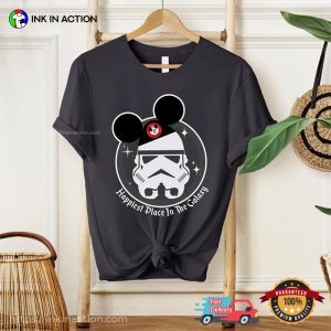 Happy Place In The Galaxy StormTrooper Disneyland Vacation T shirt 3